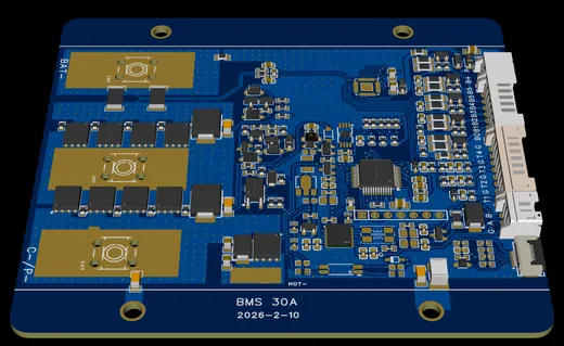 BMS 保护板 PCB 3D 图